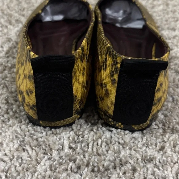Franco Sarto Vana Flats Yellow Snake 8.5 - Picture 5 of 8